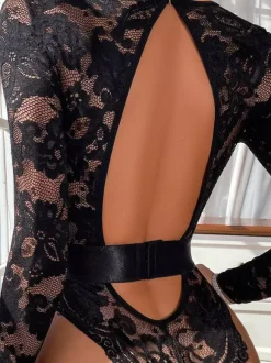 Black Lace Sexy Jumpsuit