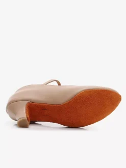 Black Latin Dance Shoes Round Toe Mary Jane Ballroom Dance Shoes
