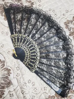 Black Lolita Accessories Lace Poly Cotton Blend Accessory Miscellaneous