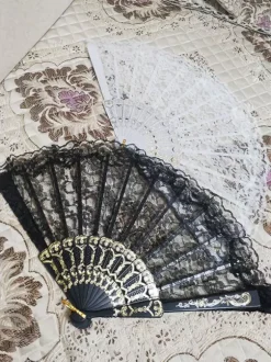 Black Lolita Accessories Lace Poly Cotton Blend Accessory Miscellaneous