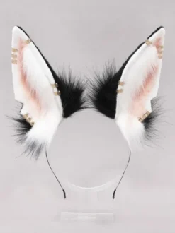 Black Lolita Accessories Animal Ears Polyester Fiber Miscellaneous