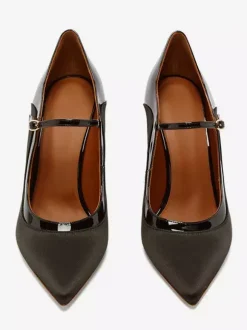 Black Mary Jane Heels Pointed Toe High Heel Dress Shoes