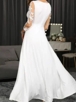 Black Mother Dress Jewel Neck 3/4 Length Sleeves Sheath Applique Wedding Guest Dresses Free Customization