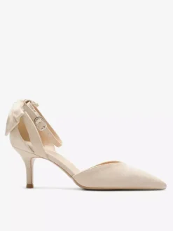 Black Party Shoes Suede Open Toe Bow High Heel Pumps