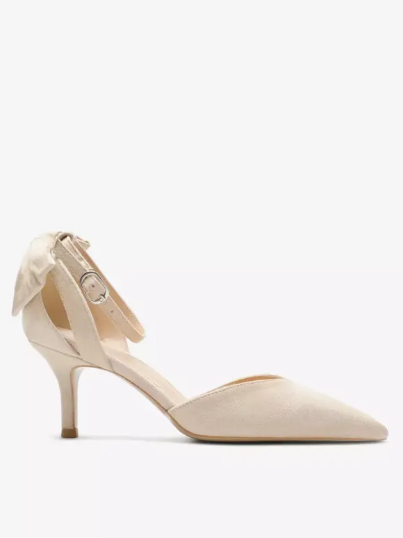 Black Party Shoes Suede Open Toe Bow High Heel Pumps