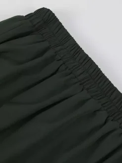 Black Retro Costumes Ruffles Marie Antoinette Long Skirt