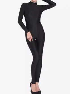 Black Sexy Bodysuit Adults Lycra Spandex Catsuit for Women