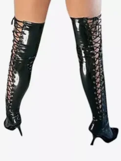 Black Sexy PVC Stockings