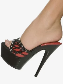 Black Sexy Sandals Platform Peep Toe Lace Up Stiletto Heel Sandal Slippers Women High Heel Sandals