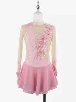 Black Swan Skating Dress Beaded Mesh Elegant Women And Gilr Ice Skater Dress