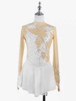 Black Swan Skating Dress Beaded Mesh Elegant Women And Gilr Ice Skater Dress
