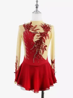 Black Swan Skating Dress Beaded Mesh Elegant Women And Gilr Ice Skater Dress