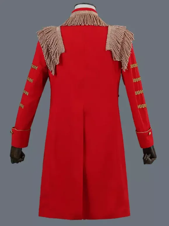 Black Vintage Top Elegant Polyester Long Sleeves Retro Costumes For Man Burgundy