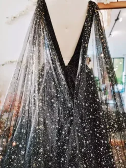 Black Wedding Dresses 2026 A-Line Sleeveless With Train Bridal Dress Free Customization