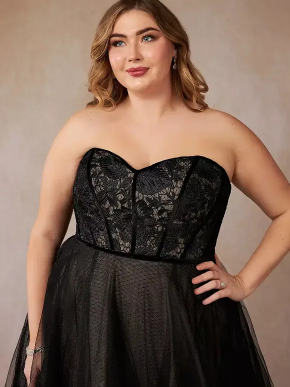 Black Wedding Dresses A-Line Sleeveless Lace With Train Bridal Gown Free Customization