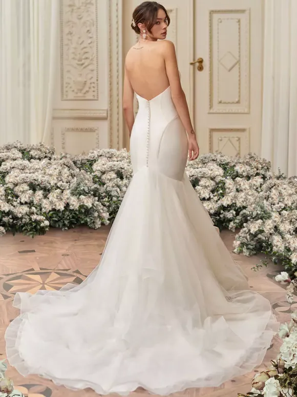 Black Wedding Dresses Satin Fabric Mermaid Sleeveless Floor-Length Bridal Dress Free Customization