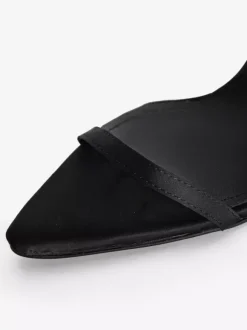 Black Wedge Heels Women's Open Toe Criss Cross Sandal Shoes For Women