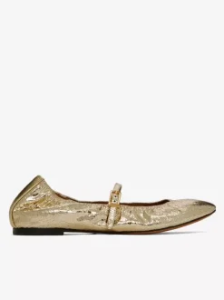 Black Ballet Flats Round Toe Ruched Mary Jane Ballerina Flat Shoes For Women