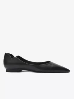 Black Ballet Flats Women's Pointed Toe Slip On Casual Shoes