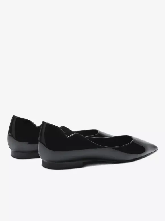 Black Ballet Flats Women's Pointed Toe Slip On Casual Shoes