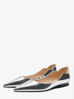Black Ballet Flats Women's Pointed Toe Slip On Casual Shoes