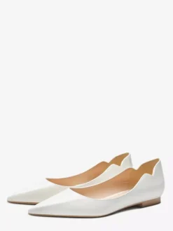 Black Ballet Flats Women's Pointed Toe Slip On Casual Shoes