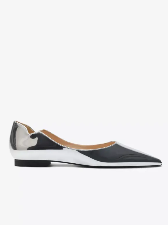 Black Ballet Flats Women's Pointed Toe Slip On Casual Shoes