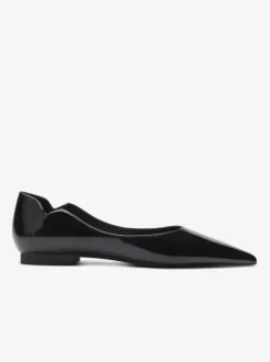 Black Ballet Flats Women's Pointed Toe Slip On Casual Shoes