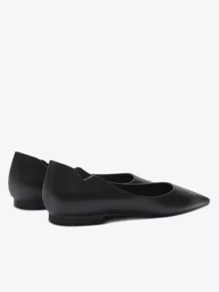 Black Ballet Flats Women's Pointed Toe Slip On Casual Shoes