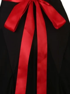 Black Ballroom Dance Costumes Women's Lycra Spandex Set Dress Dance Dress