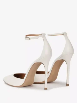 Black Dress High Heels Pointed Toe Stiletto Heel Ankle Strap Pumps