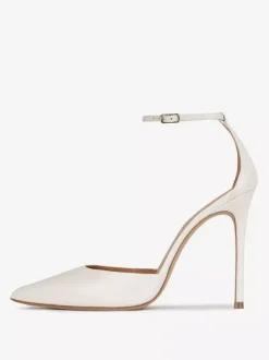 Black Dress High Heels Pointed Toe Stiletto Heel Ankle Strap Pumps