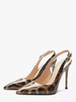 Black Dress Shoes Women's Pointed Toe Slip On Pumps