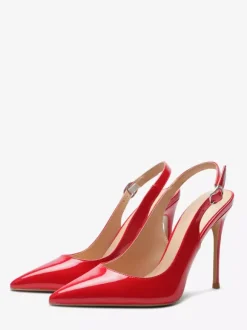 Black Dress Shoes Women's Pointed Toe Slip On Pumps