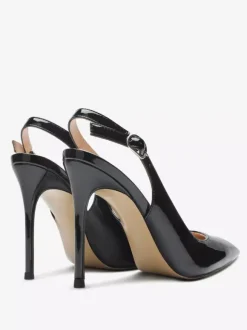 Black Dress Shoes Women's Pointed Toe Slip On Pumps