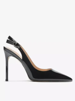 Black Dress Shoes Women's Pointed Toe Slip On Pumps