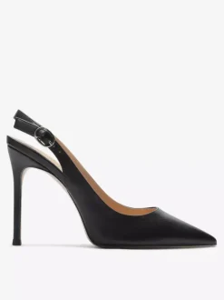 Black Dress Shoes Women's Pointed Toe Slip On Pumps