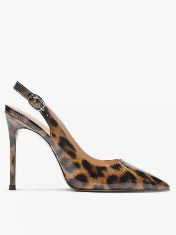 Black Dress Shoes Women's Pointed Toe Slip On Pumps