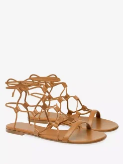 Black Flat Sandals Open Toe Lace Up Sandal Flats For Women