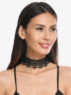 Black Gothic Wedding Necklaces Black Wedding Necklace