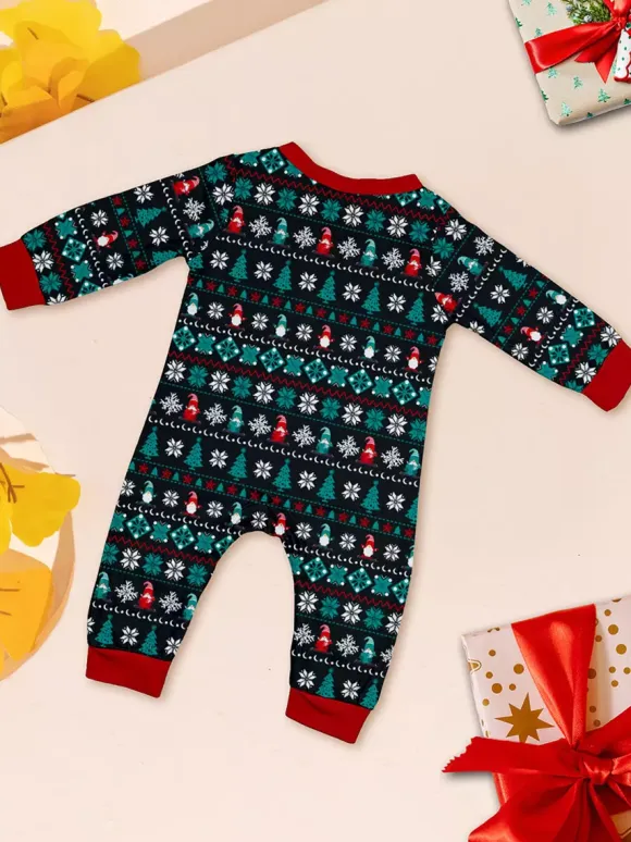 Black Green Fair Isle Family Christmas Pajamas 2026
