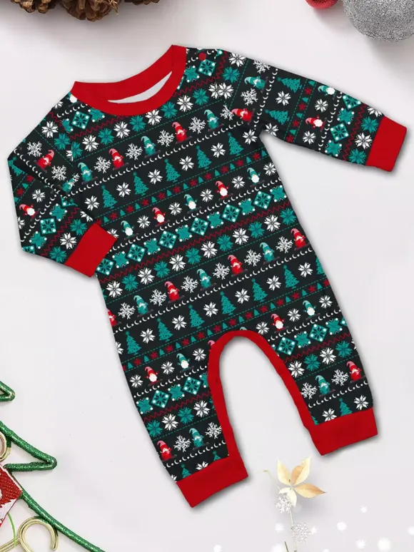 Black Green Fair Isle Family Christmas Pajamas 2026