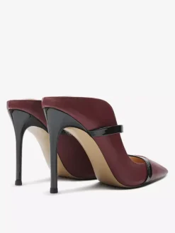 Black High Heels Women's Pointed Toe Backless Pumps