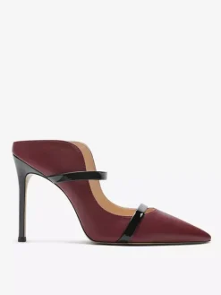 Black High Heels Women's Pointed Toe Backless Pumps