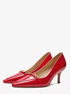 Black Kitten Heel Pumps Women's Pointed Toe Slip On Dress Shoes