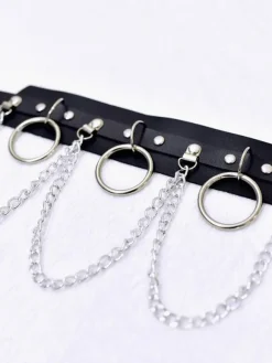 Black Lolita Metal Choker Metal Details Metallic Miscellaneous Lolita Accessories