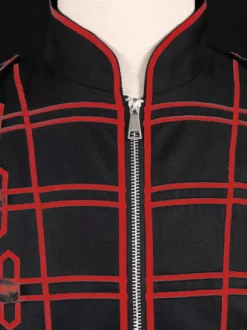 Black Men's Retro Steampunk Victorian Double Breast Long Sleeves Coat