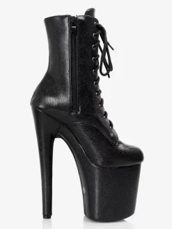 Black Platform Sexy Boot Stiletto Heel Pole Dancing Booties