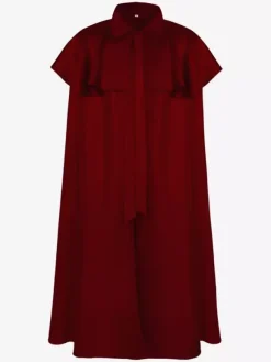 Black Retro Tudor Dress Costumes Polyester Cloak Men's Retro Accessory Marie Antoinette Costume Party Prom Dress Burgundy