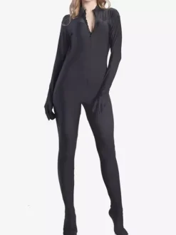 Black Sexy Bodysuit Adults Lycra Spandex Catsuit for Women